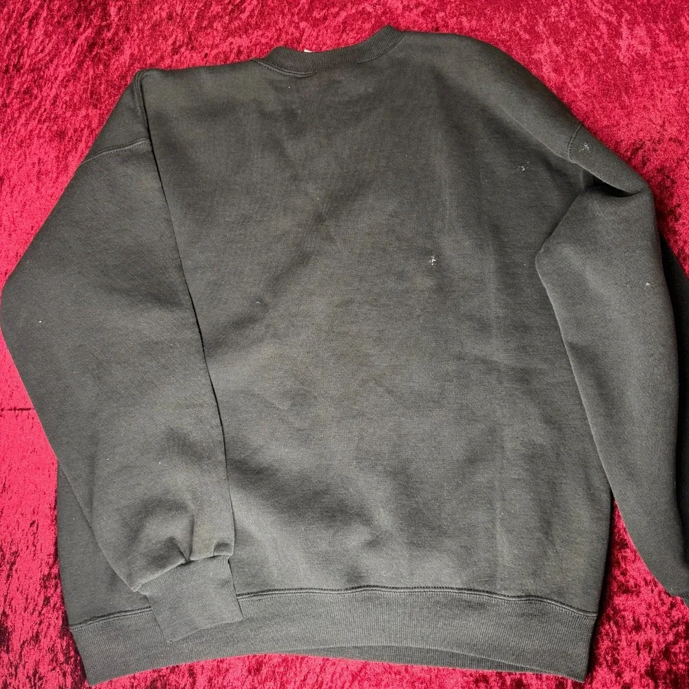 Lee Sweatshirt Mens XL Charcoal Fleece Lined Heavyweight Long Sleeve Crew‎ Neck - Picture 2 of 9